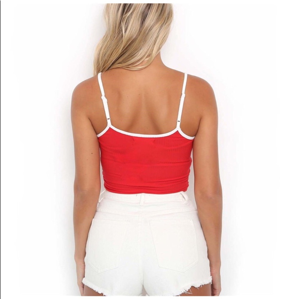 Red ‘Honey’ Cami Tank Top - Picture 3 of 7